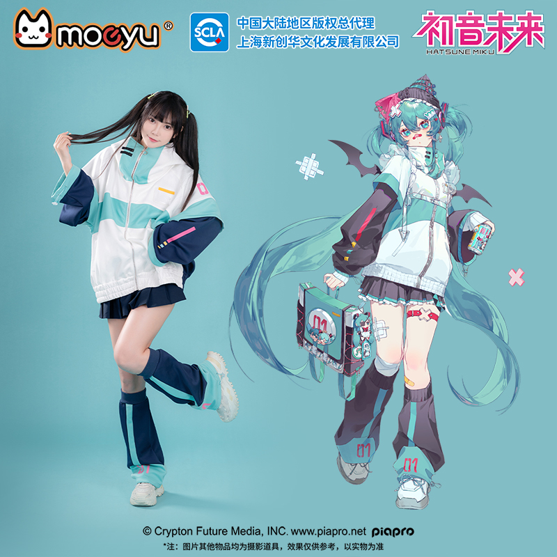 Windbreaker Anime Merchandise - Moeyu Anime-Mantel für Herren, Miku Cosplay,