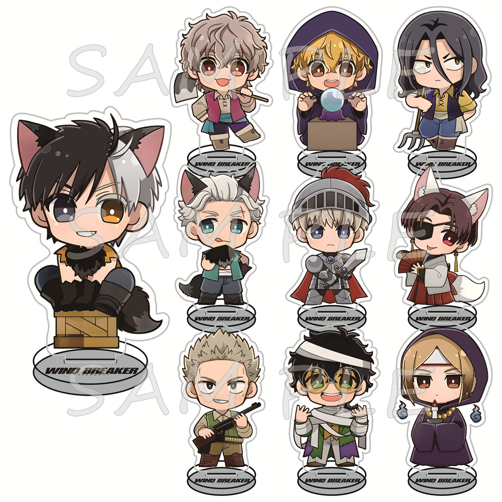 Windbreaker Anime Merchandise - WIND BREAKER 10cm Acryl-Standfiguren Fantasy-Charakter Anime