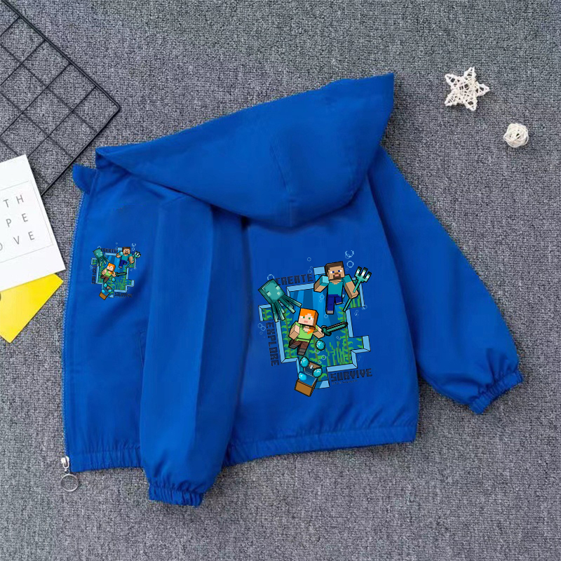 Minec Rafted Jacket Game Theme – Windbreaker Anime Merchandise Bewertung und Preis