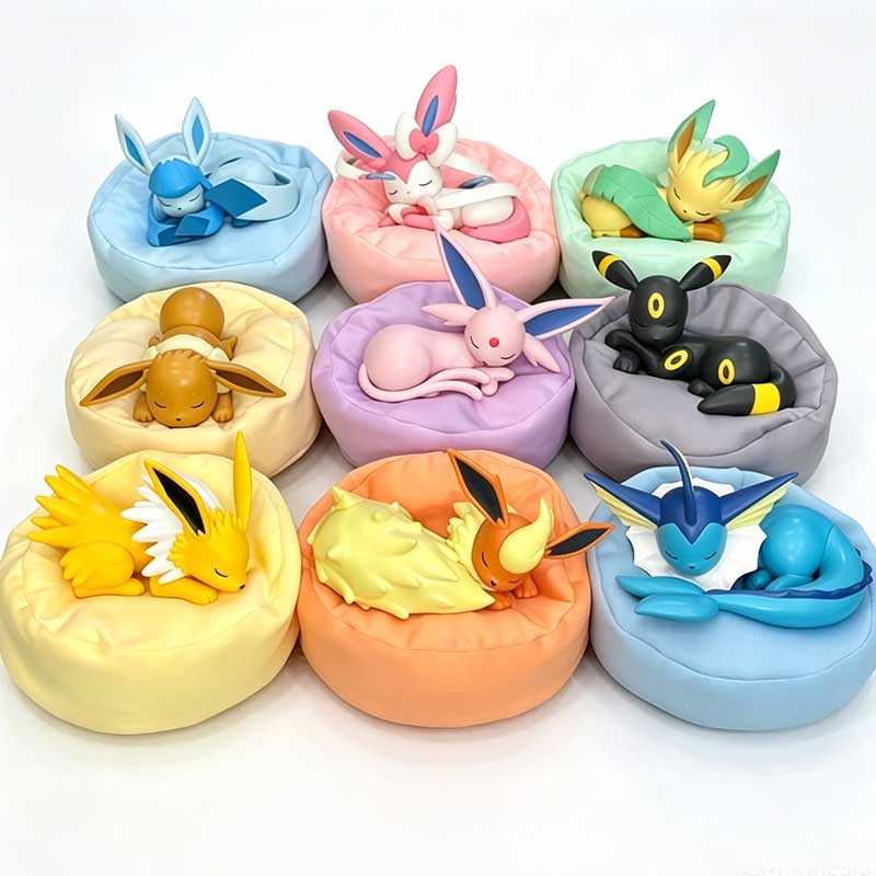 9 Stück Anime Pokémon Eevee Fi – Pokemon Anime Merchandise Bewertung und Preis