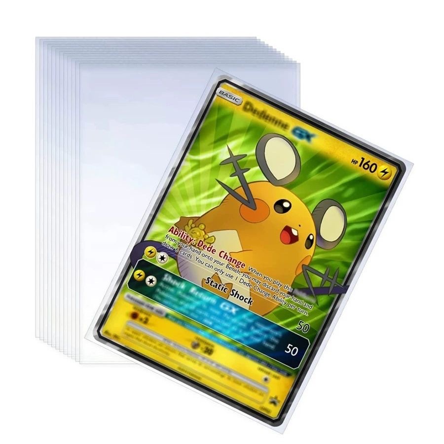 100Pcs Spiele Karte Ärmeln Tra – Collector Card Sleeve Bewertung und Preis