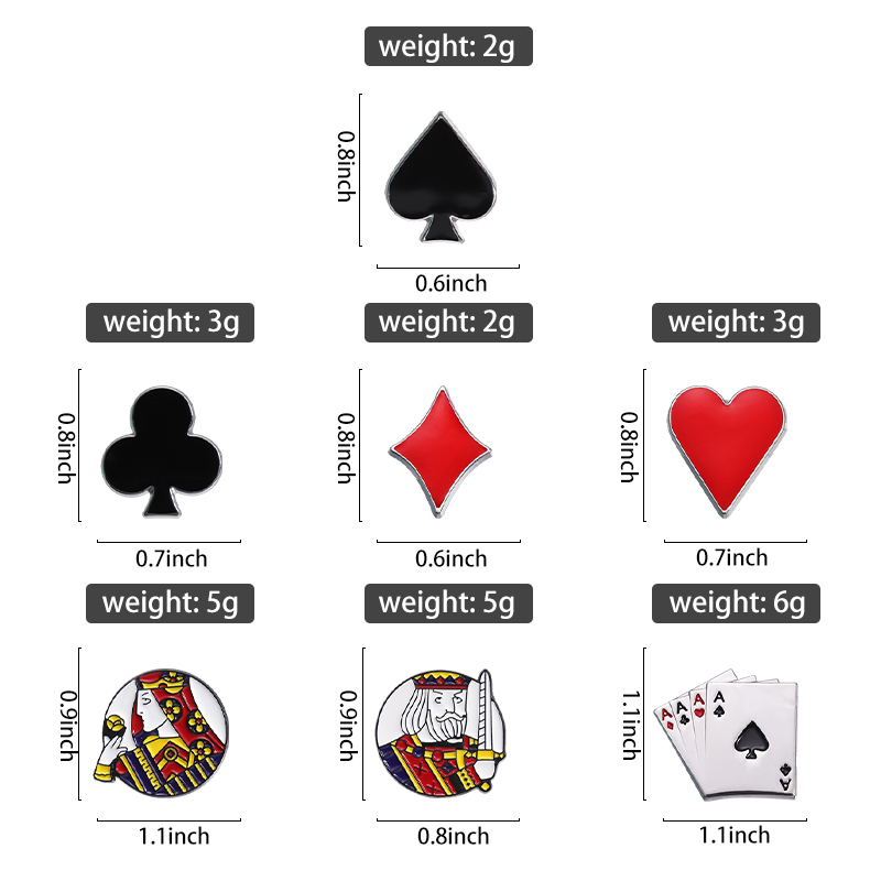 Spielkarten Emaille Pins Custo – Themed Playing Card Bewertung und Preis