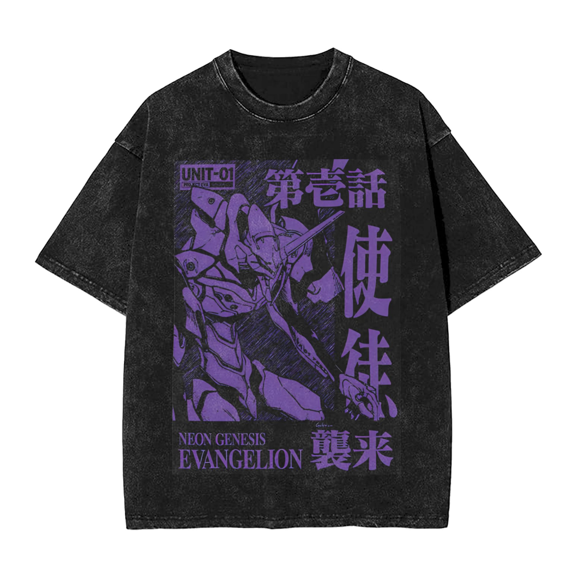EVA Unit-01 Vintage Washed T-S – Anime Merchandise Men Bewertung und Preis