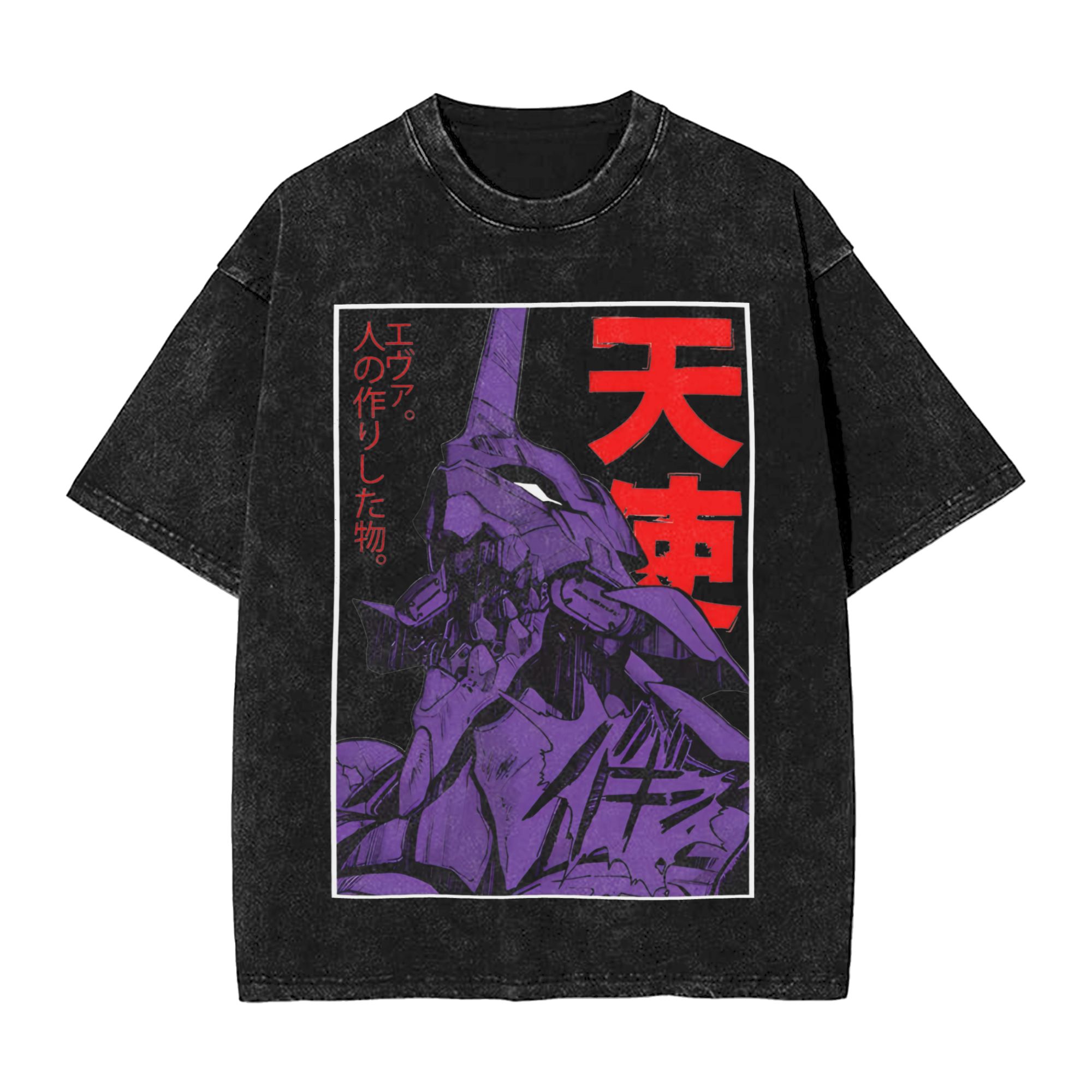 EVA Unit-01 Vintage Washed T-S – Anime Merchandise Men Bewertung und Preis