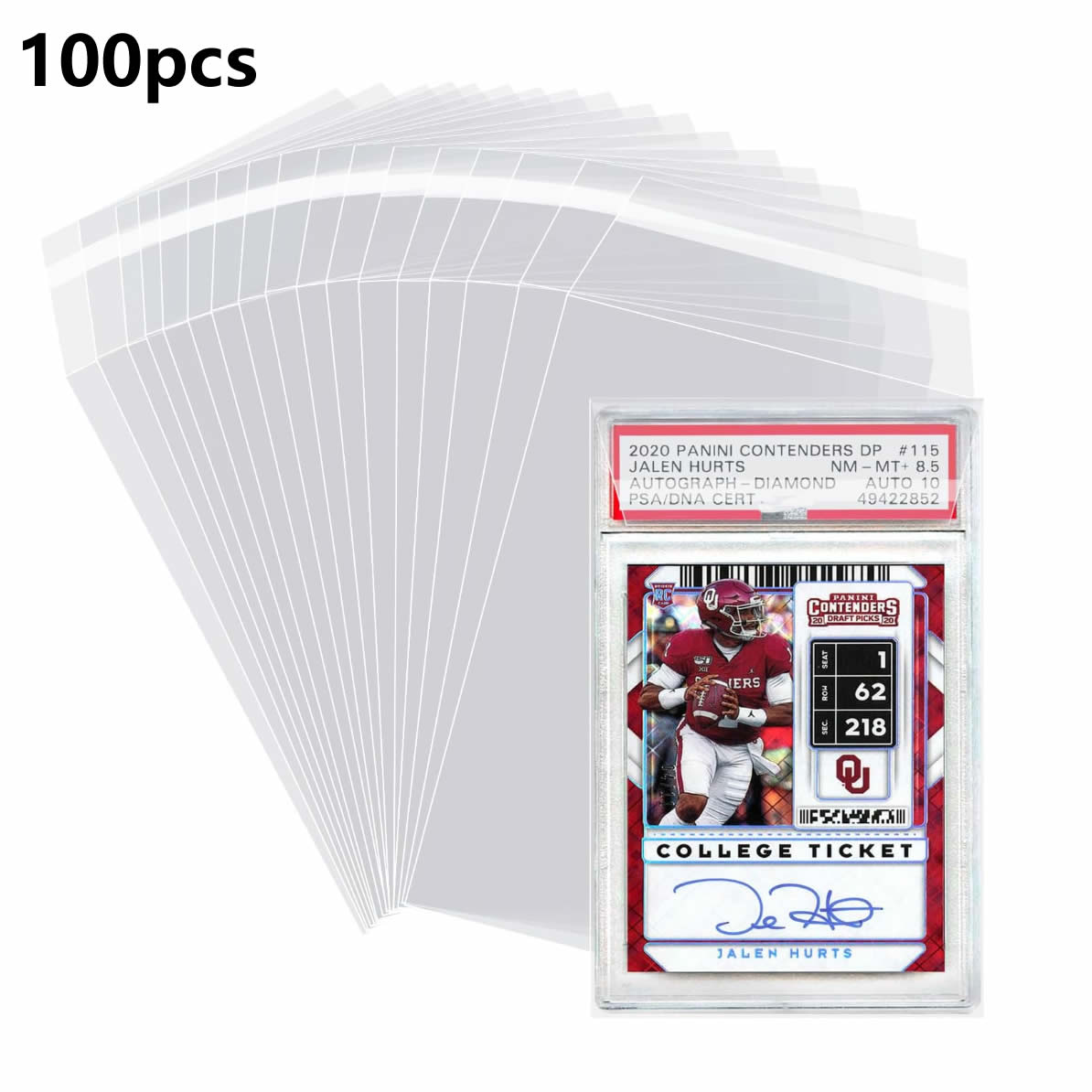 100 Stück Hüllen für Graded Sl – Collector Card Sleeve Bewertung und Preis
