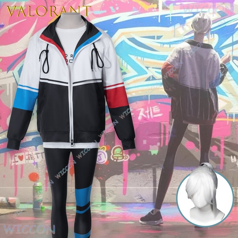 Valorant Jett Cosplay Jacke T- – Windbreaker Anime Merchandise Bewertung und Preis